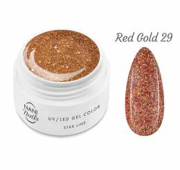 NANI UV gél Star Line 5 ml - Red Gold