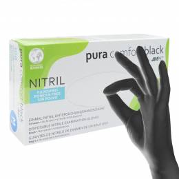 AMPri nitrilové rukavice Pura Comfort, M, nepudrované - 100ks