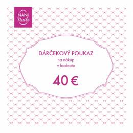 Darčekový poukaz v hodnote 40 EUR