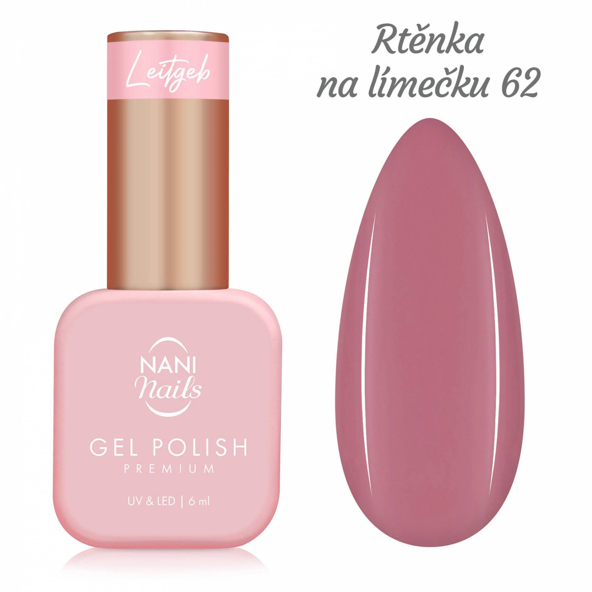 NANI gél lak Premium 6 ml - Rtěnka na límečku