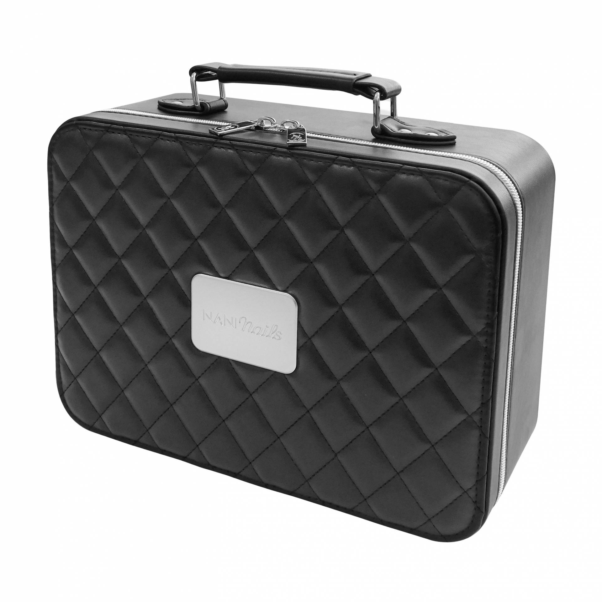 NANI kozmetický kufrík s LED zrkadlom - Black